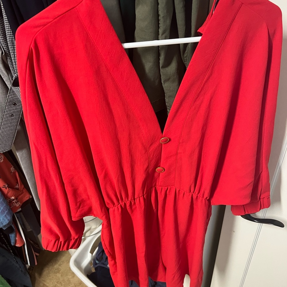 Red Zara dress
